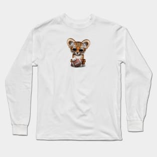 Tiger Cub Playing With Football Long Sleeve T-Shirt